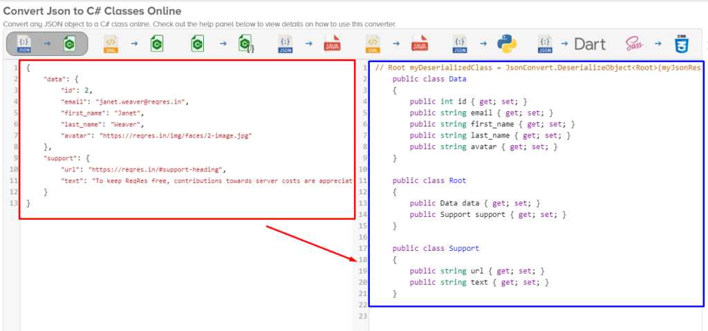 Convert Json To C# Classes Online – ArquitecturaIBM Consulting